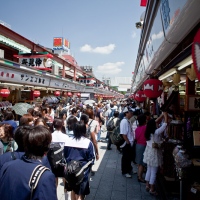 Allée principale d'accès au temple Senso-ji