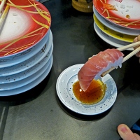 Sushi de poisson à la baguette