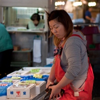 Les allées du marché aux poissons de Tsukiji