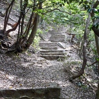 Descente du mont Misen à Miyajima