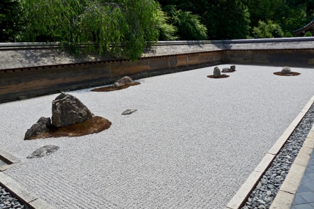 Jardin de pierres du Ryōan-ji à Kyoto