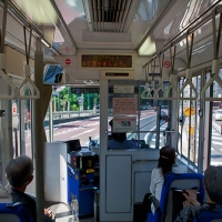 Dans le tramway de la ligne Arakawa