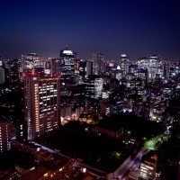 Vue panoramique au premier observatoire de la Tour de Tokyo
