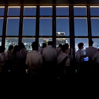 Vue panoramique au premier observatoire de la Tour de Tokyo