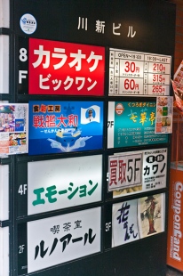 Panneau qui présente les différents étages d'un building Panneau qui présente les différents étages d'un building